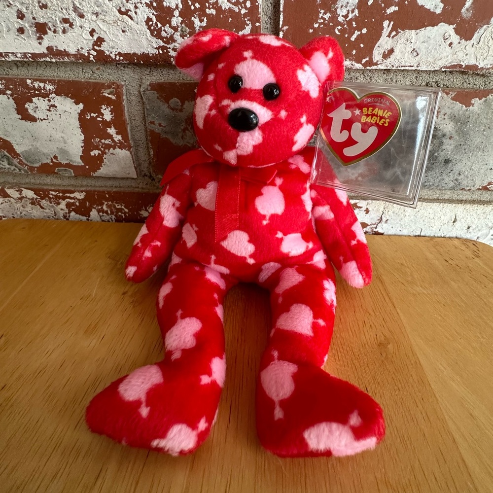 💕 Valentine’s - TY Beanie Baby Cupid's Bow Bear